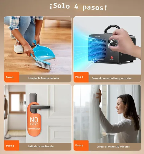 Vista 7 de Generador de ozono de 48,000 mg, máquina comercial de ozono para eliminación de olores, desodorizante purificador de aire ionizador de O3 de alta