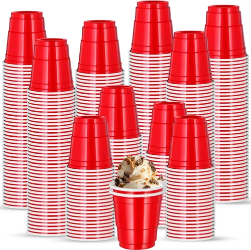Vista 24 de 500 piezas vasos de chupito de 2 onzas de colores surtidos, vasos de chupito coloridos de plástico neón para beber, degustaciones servidas