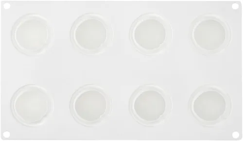 Vista 11 de Restaurantware Pastry Tek - Molde de silicona para hornear, 8 compartimentos, caja de 10
