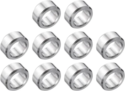 Vista 100 de uxcell 10 piezas de espaciador de acero inoxidable de 3/8" de diámetro interno x 3/4" de diámetro exterior x 1" de longitud, espaciador de rosca