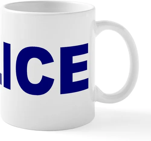 Vista 13 de CafePress Taza de café de cerámica de 11 oz (11.0 fl oz) de Police Mom
