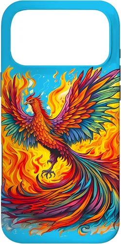 Vista 21 de Fantasy Cute Rising Phoenix Flames Case for iPhone 15