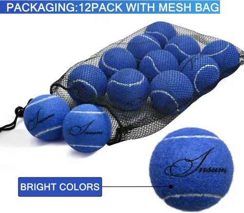 Vista 4 de INSUM Bulk Tennis Balls, Extra Duty Practice Balls with Mesh Bag