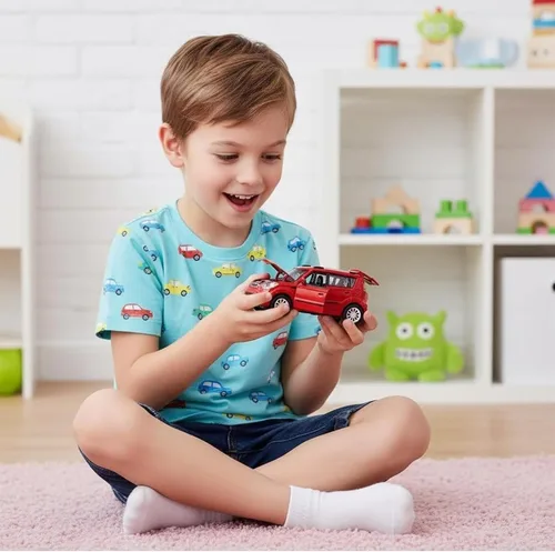 Vista 6 de Coches de juguete de fundición a presión, modelos de coches KIA Soul, coches de retroceso, juguete de coche con sonido y luz para niños de 3+ años