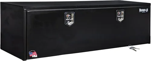 Vista 25 de Buyers Products 1703349 - Caja de acero negro para debajo de la carrocería con pestillo de mango en T, 14 x 12 x 18 pulgadas, caja de herramientas