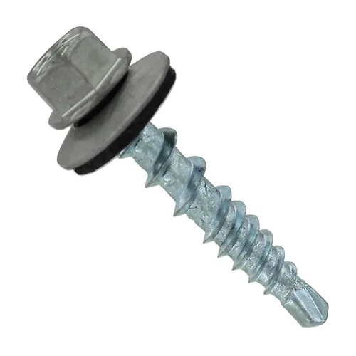 Vista 66 de Fasteners Plus ST Fastening Kwikseal Woodbinder Tornillos de Metal a Madera #10 X 1 Burgundy con Arandela de Goma EPDM, 250 Unidades - Diseñados