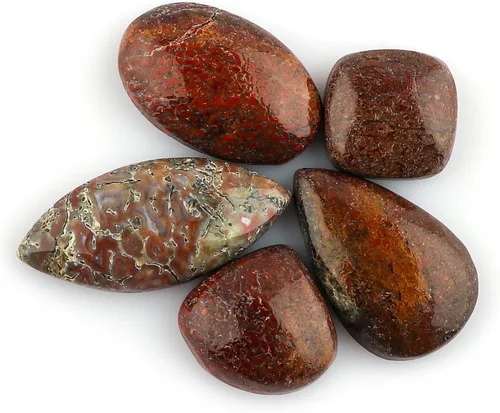 Vista 7 de 5pcs, Bulk Natural Gemstone Cabochon, Polished Flatback Stone, Wholesale Loose Cabs Supply, DIY Jewelry Making, Chakra Healing Crystal, Birthstone