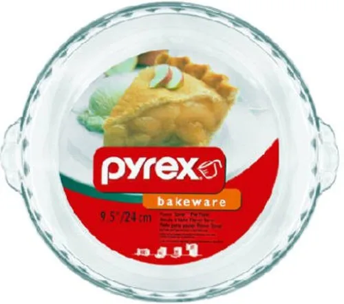 Vista 2 de Pyrex Bakeware - Plato festoneado de 9-1/2 pulgadas, transparente