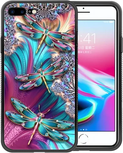 Vista 35 de ZHEGAILIAN Funda compatible con iPhone SE 2022, diseño de patrón de policarbonato duro, funda protectora de TPU suave antideslizante para iPhone SE