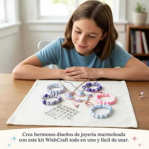 Vista 4 de Bright Stripes Wish*Craft - Kit de joyería para niños a partir de 8 años
