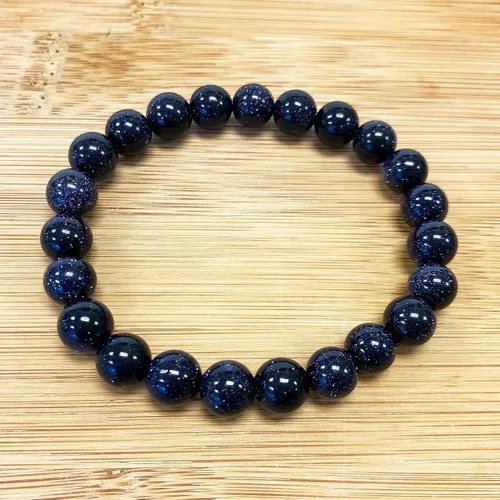 Vista 219 de Gem Avenue Handmade Round Bead Stretch Bracelet Unisex Natural Stone Beaded Jewelry for Men & Women, Elastic Wristband for Daily Wear