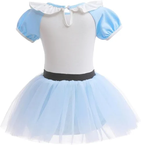 Vista 9 de Dressy Daisy Disfraz de princesa para bebé, disfraz de tutú de tul para cumpleaños, Halloween, traje con diadema
