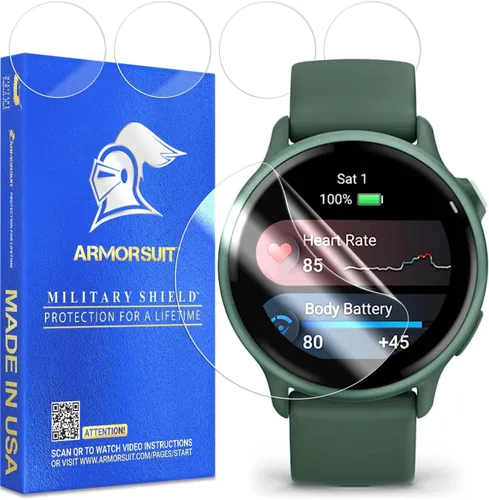 Vista 22 de ArmorSuit MilitaryShield - Protector de pantalla compatible con Fitbit Versa 2 (paquete de 6) de cobertura máxima, película transparente HD