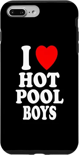 Vista 10 de iPhone 12 mini I Heart (Love) Hot Pool Boys Summer Cleaning MILF Cougar Case
