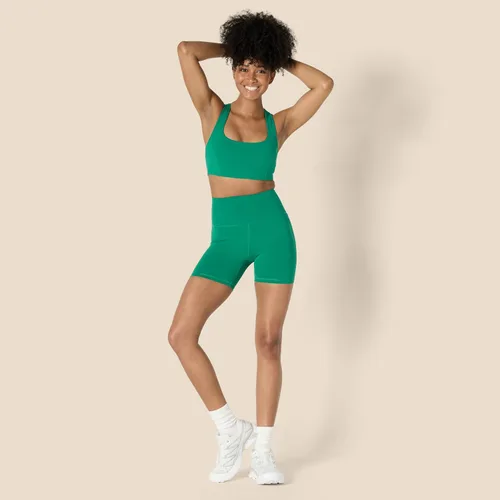 Vista 5 de Tienda Essentials Sujetador deportivo Active FormFlex Buttery Soft Light Support con cuello cuadrado y espalda cruzada para mujer