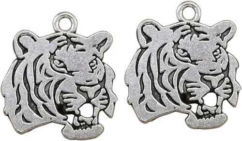 Vista 2 de EXCEART Juego de 30 llaveros de acero inoxidable para regalo, aretes retro, para oficina en casa, regalo de negocios, llavero de animal, colgante