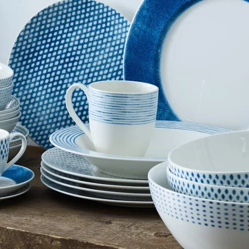 Vista 6 de Noritake Juego de 4 tazas de hamaca azul, 15 onzas.