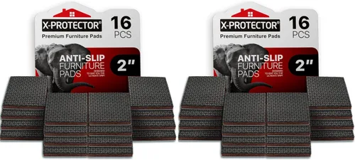 Vista 7 de X-Protector - Almohadillas antideslizantes para muebles, 8 piezas de goma de 1 x 4 pulgadas, tapones de patas de muebles para evitar deslizamientos