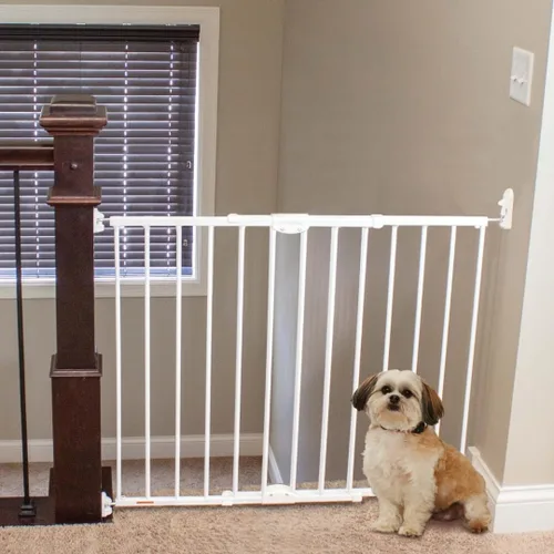 Vista 9 de MyPet Puerta para mascotas Windsor: puerta para perros de 28.68" - 47.85" de ancho. Soporte de hardware, puertas para perros para la casa, puerta