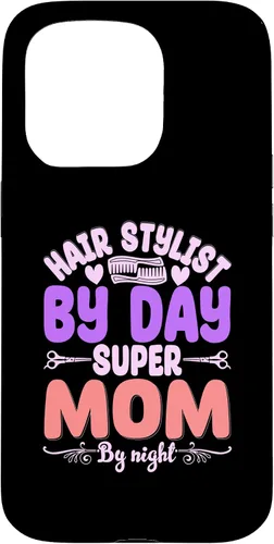 Vista 14 de Hair Stylists by Day Super Mom by Night Hair Stylist Case para iPhone 17