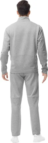 Vista 4 de YSENTO - Chándal para hombre, 2 piezas, chaqueta y pantalones, cremallera completa