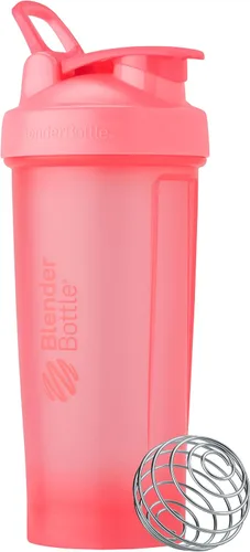 Vista 10 de [Usado] BlenderBottle Classic V2 - Botella mezcladora perfecta para batidos de proteínas y preentrenamiento, 20 onzas, color negro