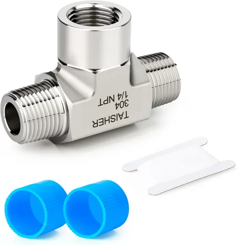 Vista 12 de TAISHER 1 pieza de forja de accesorios de tubería de acero inoxidable 304, 1/2 "NPT macho x 1/2 "NPT hembra x 1/2" NPT accesorios de tubería macho