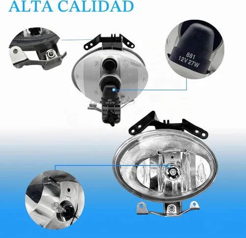 Vista 7 de Boxlight - Luces antiniebla compatibles con Hyundai Santa Fe 2007 2008 2009, un par de luces antiniebla con lente transparente para parachoques