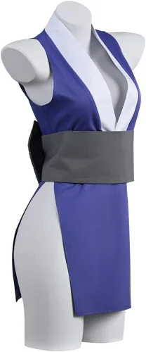 Vista 2 de Uzui Tengen Suma Disfraz de cosplay Hinatsuru Makiwo Kimono vestido uniforme con cinturón