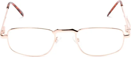 Vista 2 de Readers Readers.com Gafas de lectura: The Anderson, estilo rectángulo de metal para hombre y mujer