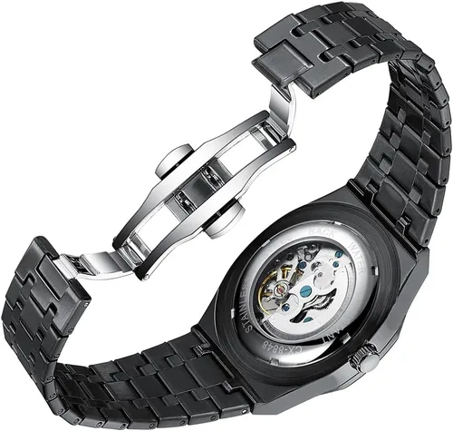 Vista 6 de CHENXI - Reloj mecánico automático de acero inoxidable para hombre