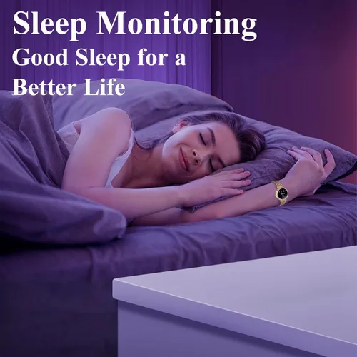 Vista 7 de Yihou Relojes inteligentes para mujer, rastreador de actividad física con diamantes, modos multideportivos, monitor de frecuencia cardíaca