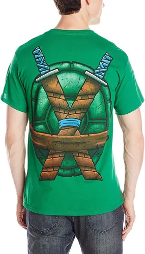 Vista 2 de Nickelodeon Teenage Mutant Ninja Turtles TMNT Leonardo - Camiseta de disfraz para hombre