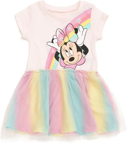 Vista 7 de Disney Minnie Mouse Mickey Mouse - Vestido de tul arcoíris para niños pequeños y grandes
