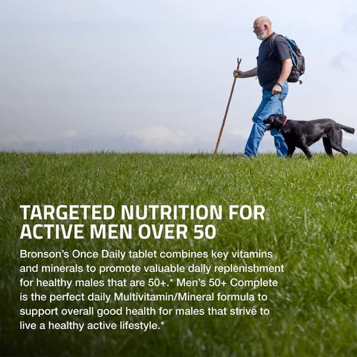 Vista 4 de Bronson One Daily - Multivitamínico completo para hombre 50+, 90 tabletas