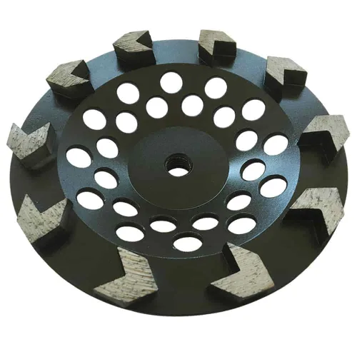 Vista 10 de Muelas abrasivas de diamante de alto rendimiento de 4.5" para concreto, pintura, epoxi, masilla, eliminación de revestimiento, grano #30/40, 6
