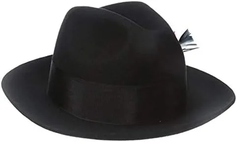 Vista 4 de Scala Sombrero Fedora de fieltro para hombre