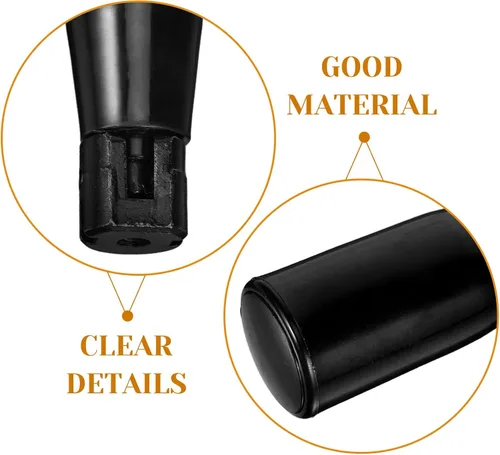 Vista 3 de 2 Pack Folding Machine Tool Handwheel Handle, Black Plastic