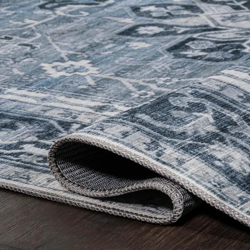 Vista 4 de JONATHAN Y Alfombra lavable a máquina de 2 x 8 pies, medallón adornado ASA para sala de estar, dormitorio, cocina, oficina, fácil limpieza, alto