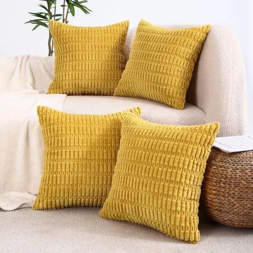 Vista 7 de All Smiles - Juego de 4 fundas de almohada decorativas negras de 16 x 16 pulgadas para decoración rústica de estilo casa de campo, funda de cojín