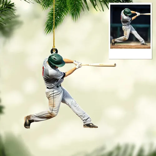 Vista 27 de Personalized Baseball Christmas Ornament Custom Player Gift Decor 25on335