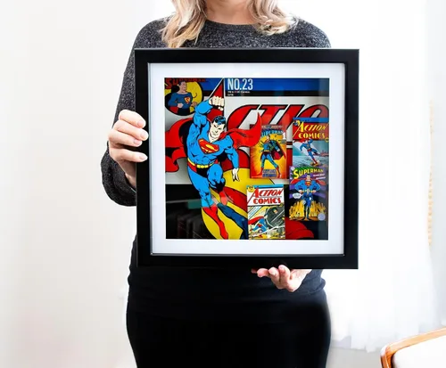 Vista 4 de Silver Buffalo SP6206SB DC Comics DC Superman Shadow Box