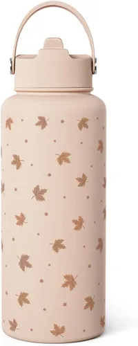 Vista 24 de Regalo de repostería para mujeres, botella de agua de acero inoxidable de 32 oz con tapa y popote, botellas aisladas estéticas de dulces, regalos