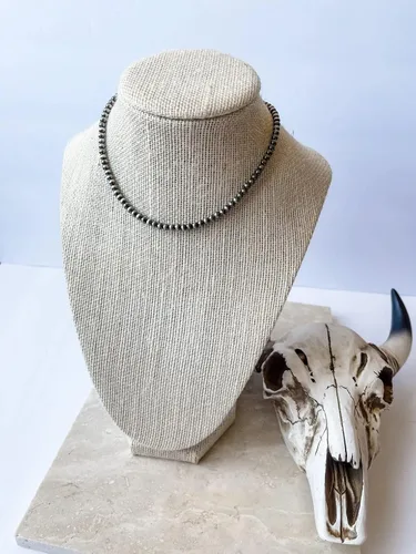 Vista 18 de Western Jewelry Navajo Pearl Necklace for Women Handmade Long Boho Turquoise Pearls Layered Necklaces for Cowgirls