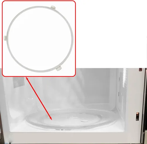 Vista 6 de Anillo de soporte para plato giratorio de microondas WB06X10705 de 9.53 pulgadas, rodillo giratorio para microondas GE, anillo interior de repuesto