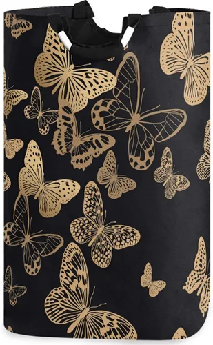 Vista 16 de visesunny Cesta plegable para ropa sucia con diseño de calavera, color negro, grande, de tela Oxford, organizador de juguetes con asa para baño