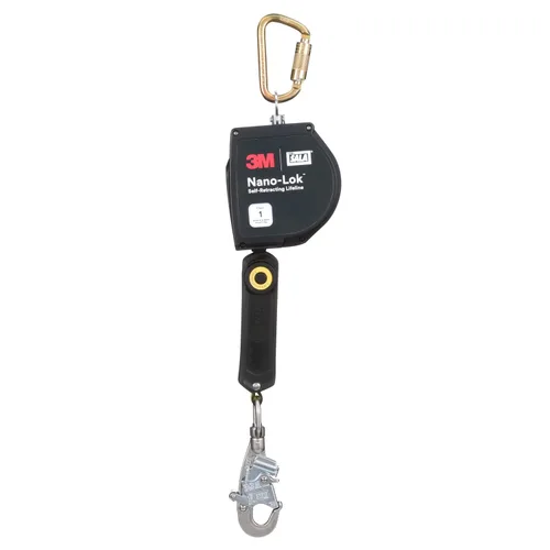 Vista 3 de 3M DBI-SALA Nano-Lok XL Línea de vida autorretráctil 3100263, Web, gancho giratorio a presión, 20 pies, Clase 1
