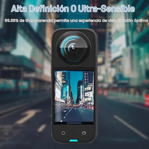 Vista 5 de JZW-Shop Protector de lente para Insta 360 X3 con protector de pantalla, 9H antiarañazos