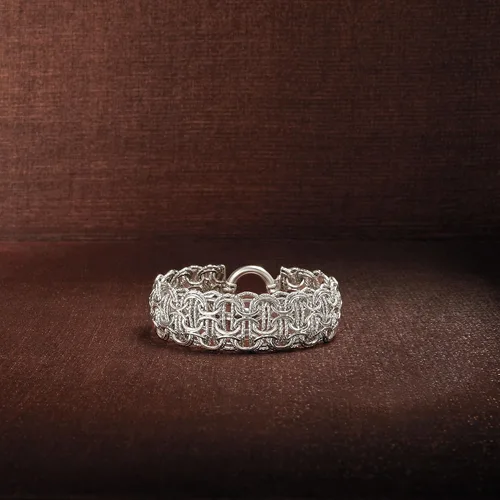 Vista 3 de Ross-Simons Sterling Silver Multi-Circle Link Bracelet