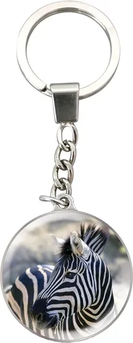 Vista 9 de Deluxebase Magnidome Llavero de domo en forma de cúpula con cadena de acero inoxidable. Llavero de cúpula de cristal